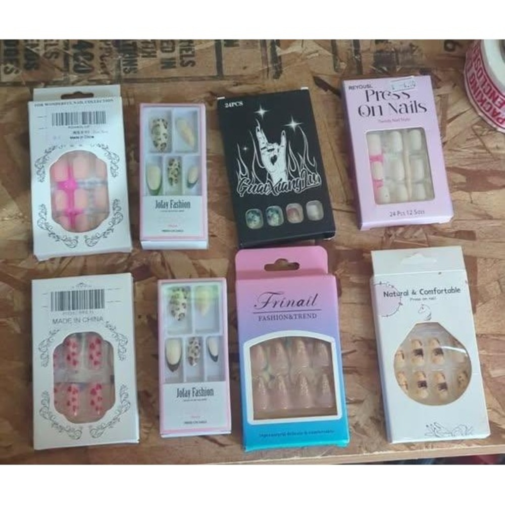 Press On Nail Bundle‎ Assorted Styles Jofay Fashion Frinail Reyousl 8 Sets NEW